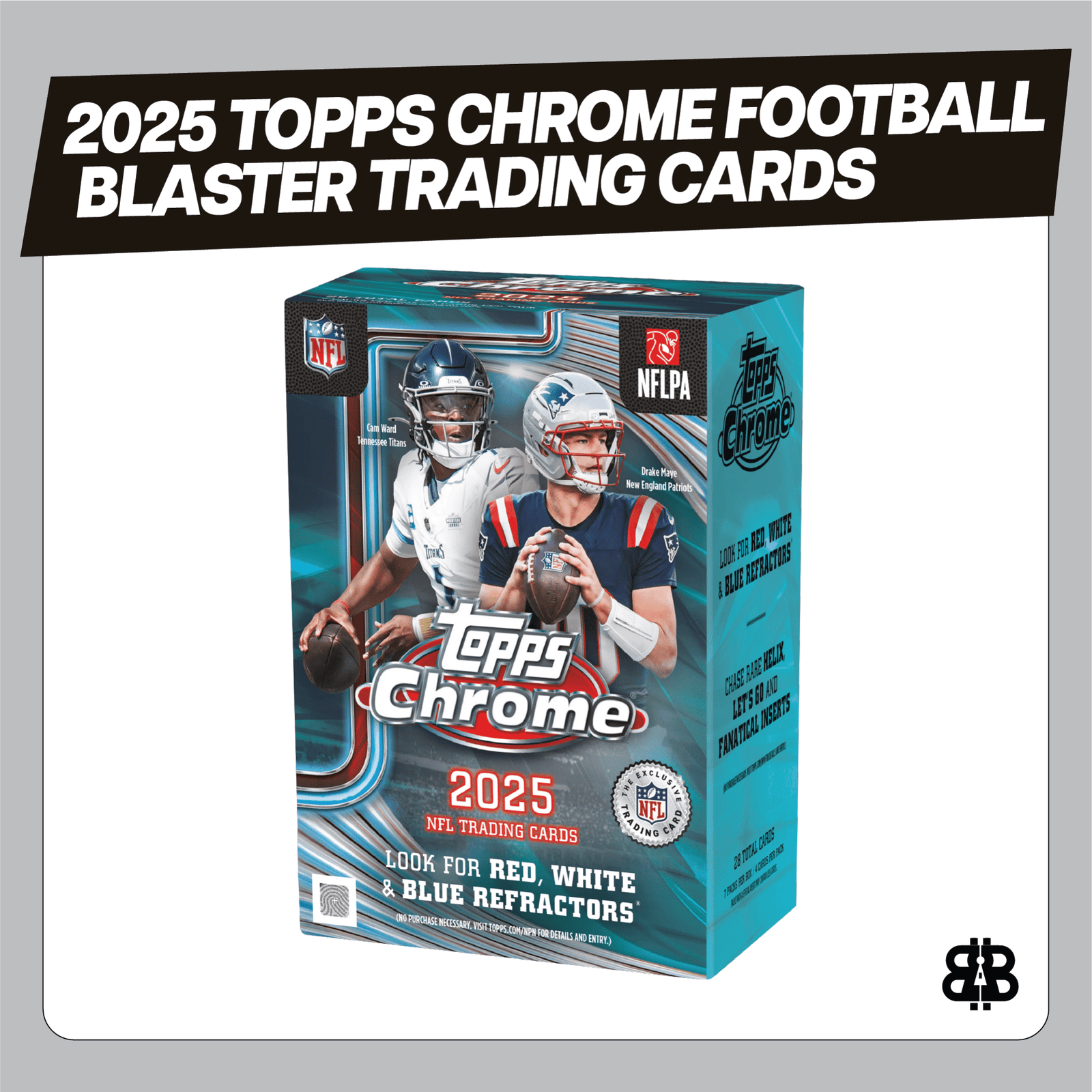 2025 Topps Chrome Football Blaster Trading Cards LV - The Ballers Bank
