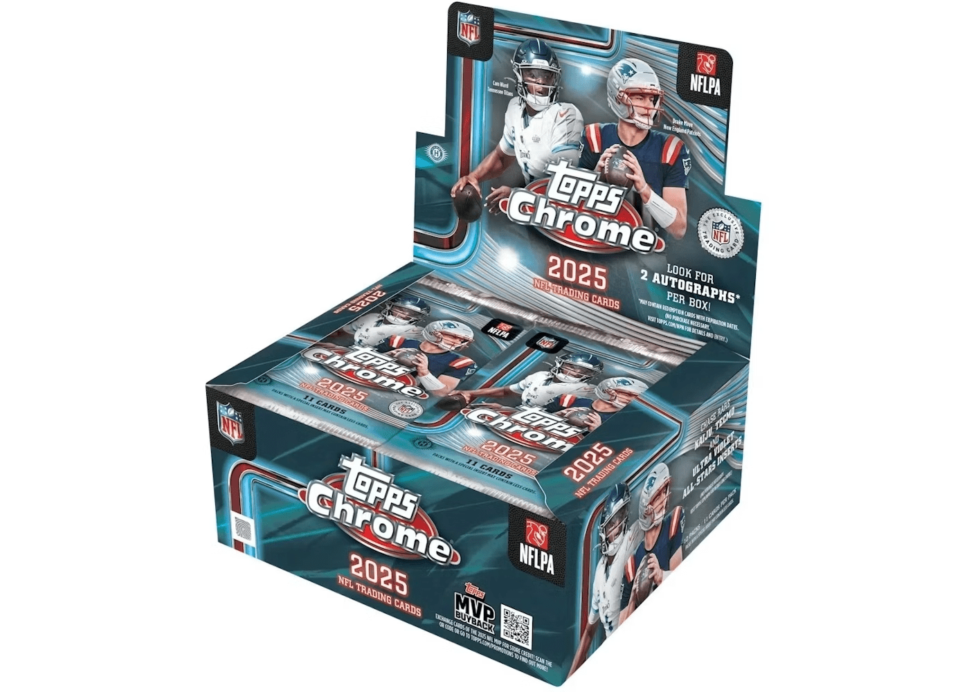 2025 Topps Chrome Football Hobby Jumbo Trading Cards - The Ballers Bank