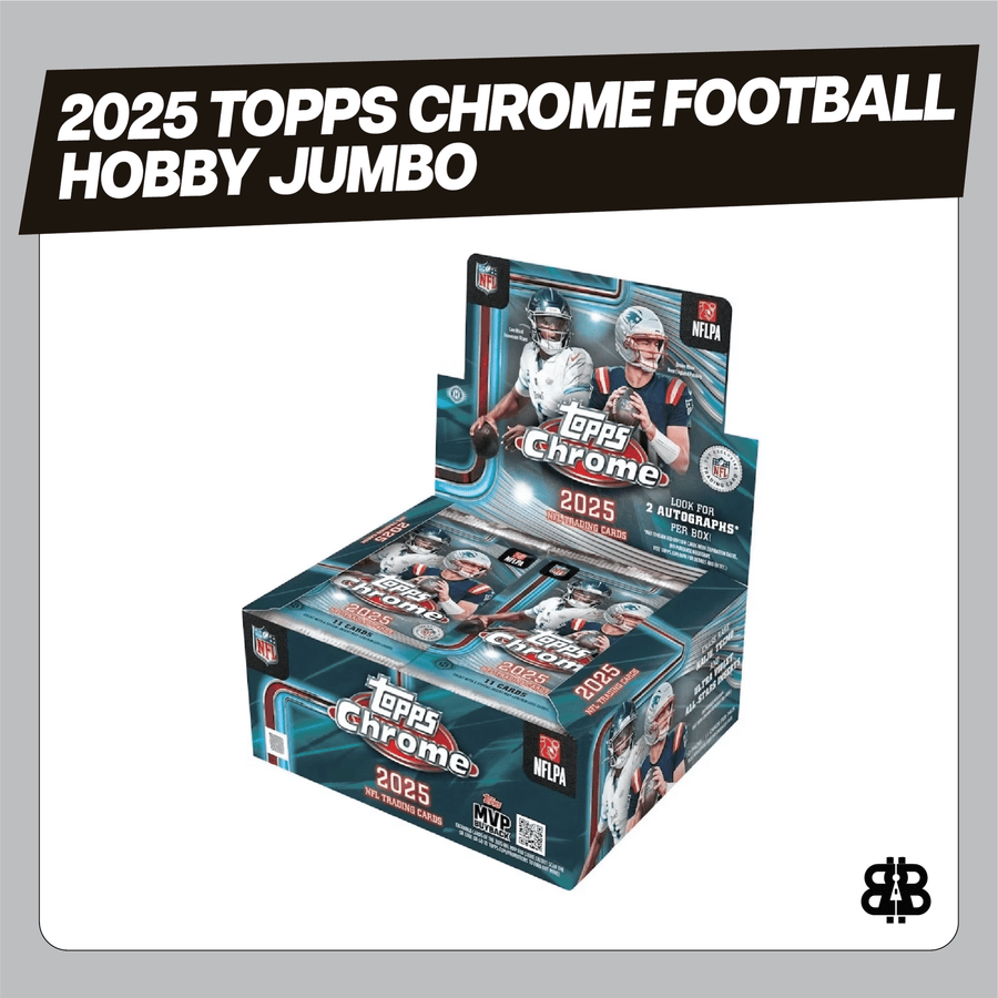 2025 Topps Chrome Football Hobby Jumbo Trading Cards LV - The Ballers Bank