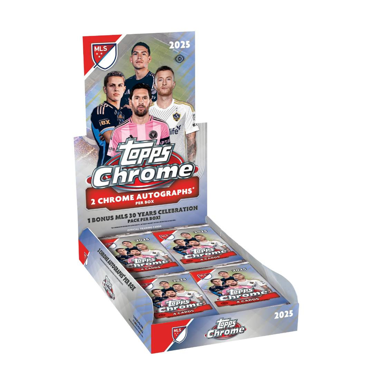 2025 Topps Chrome MLS Major League Soccer Hobby Trading Cards LV - The Ballers Bank