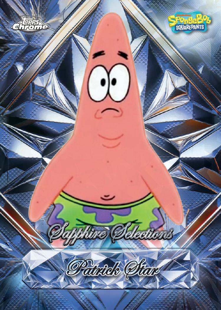 2025 Topps Chrome Spongebob Squarepants 25th Anniversary Sapphire Edition Trading Cards - The Ballers Bank