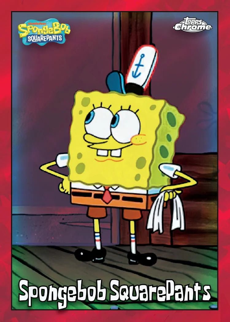 2025 Topps Chrome Spongebob Squarepants 25th Anniversary Sapphire Edition Trading Cards - The Ballers Bank