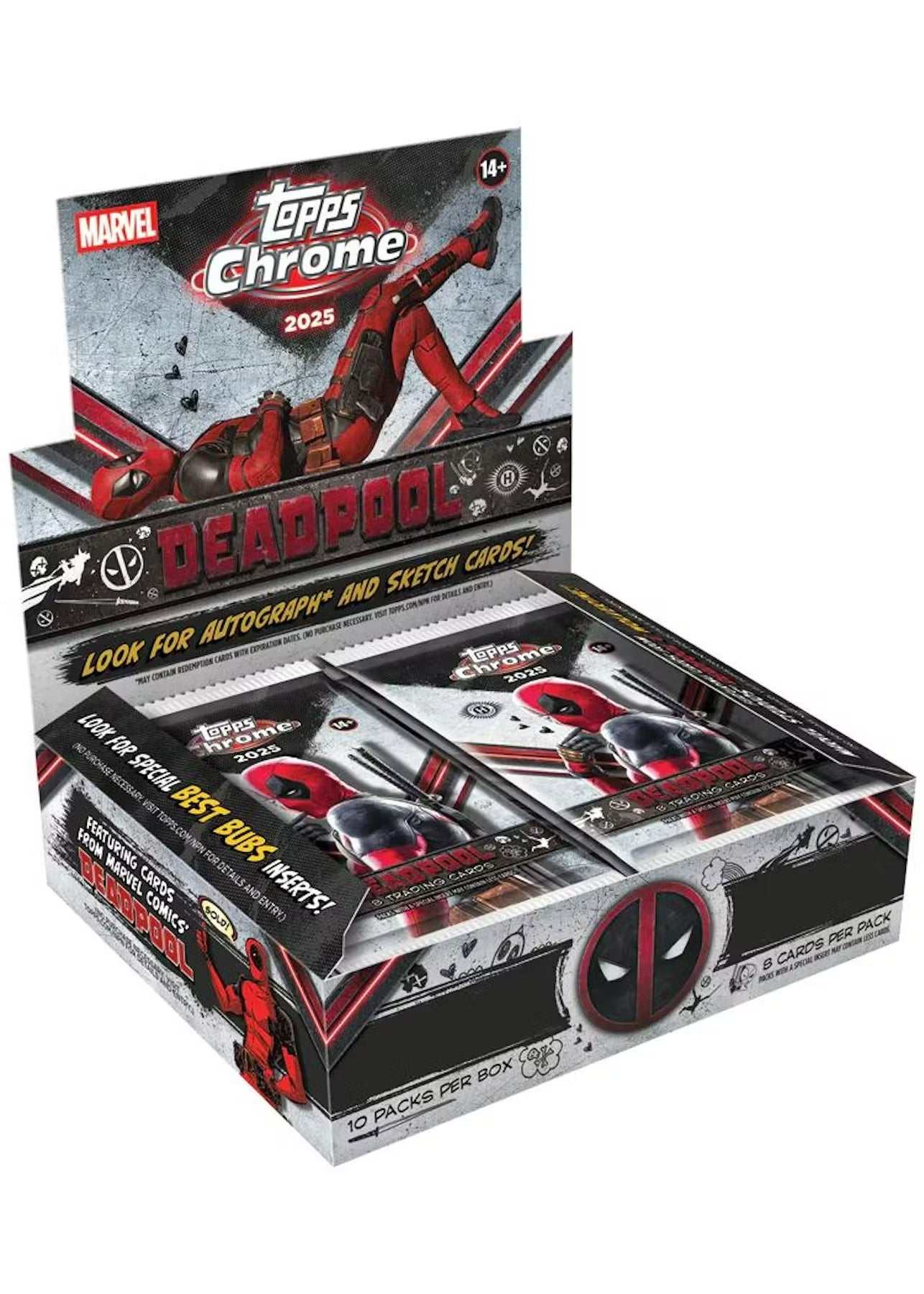 2025 Topps Deadpool Chrome Hobby Trading Cards - The Ballers Bank