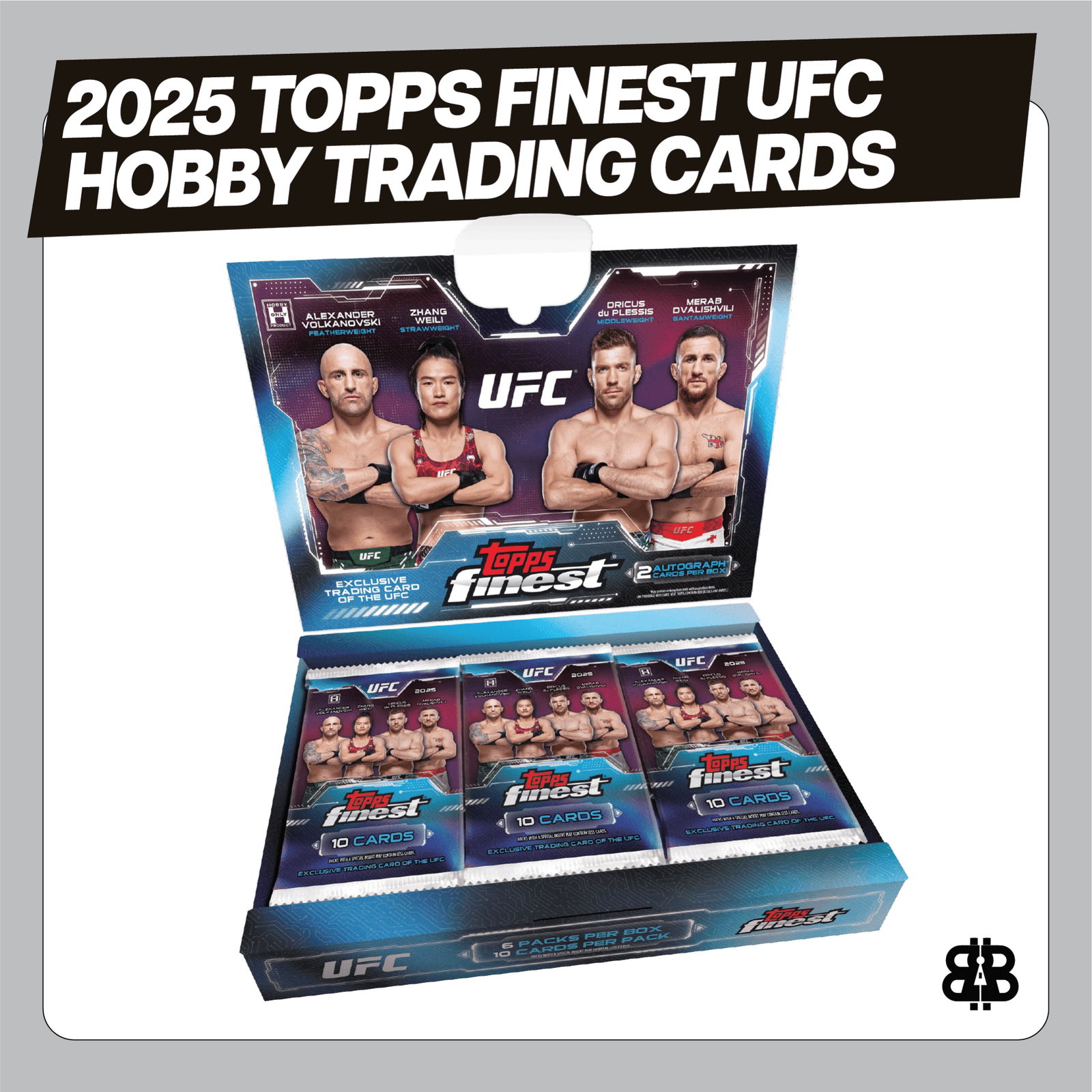 2025 Topps Finest UFC Hobby Trading Cards LV - The Ballers Bank