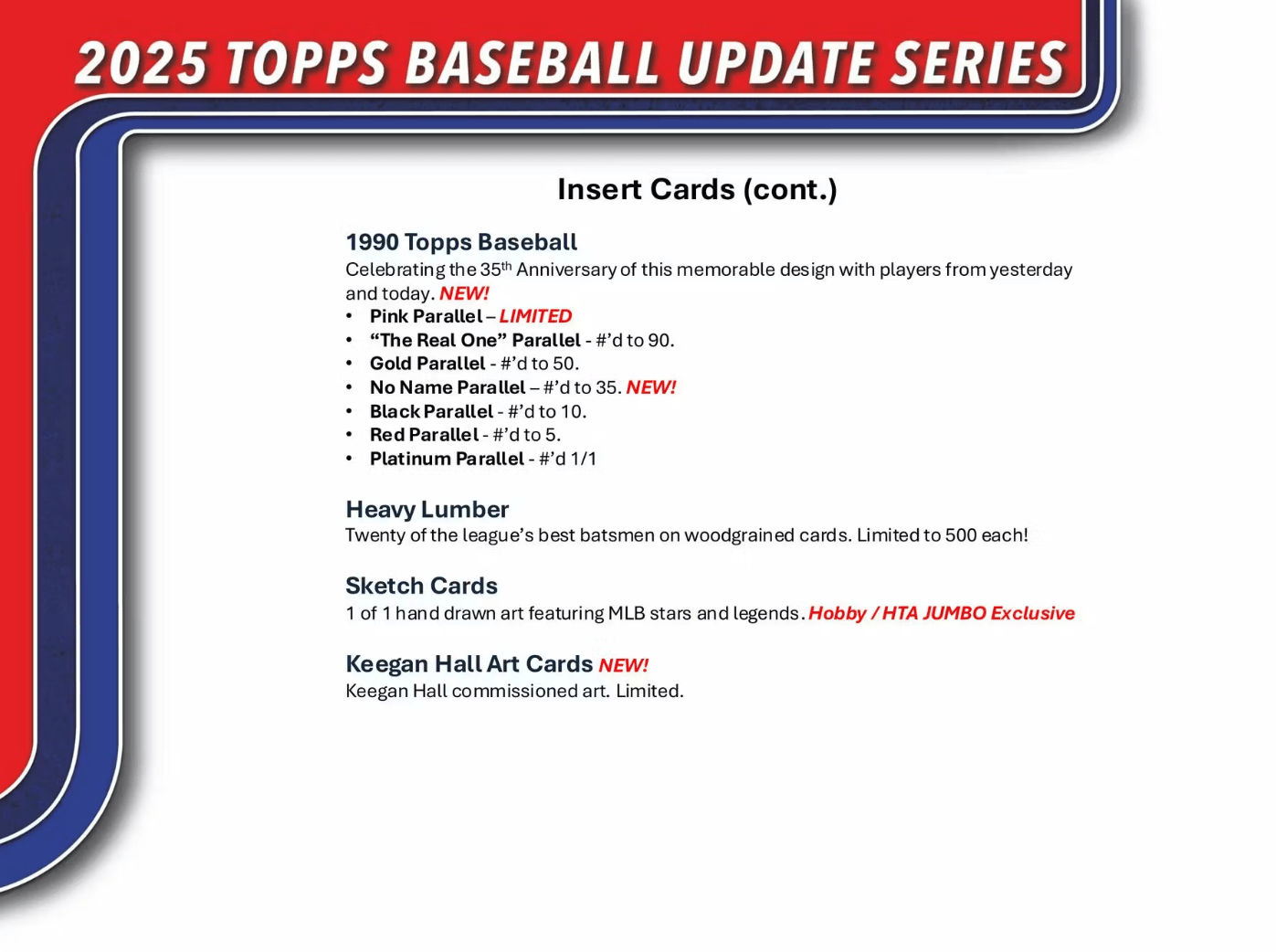 2025 Topps Update Series Baseball Hobby Jumbo Trading Cards - The Ballers Bank