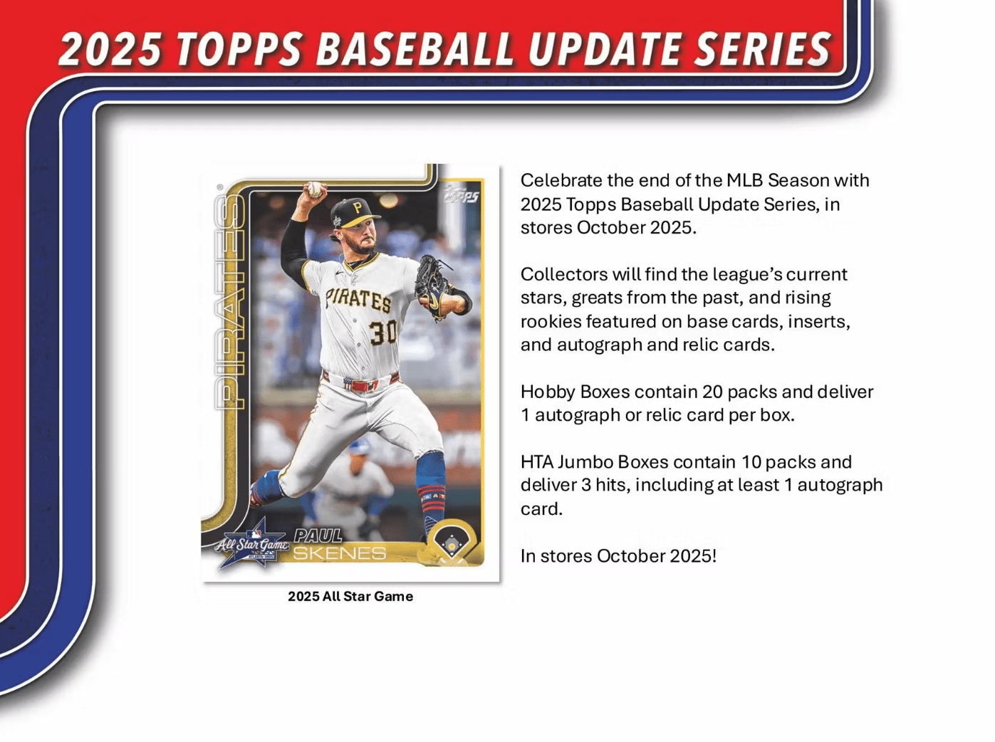 2025 Topps Update Series Baseball Hobby Jumbo Trading Cards - The Ballers Bank