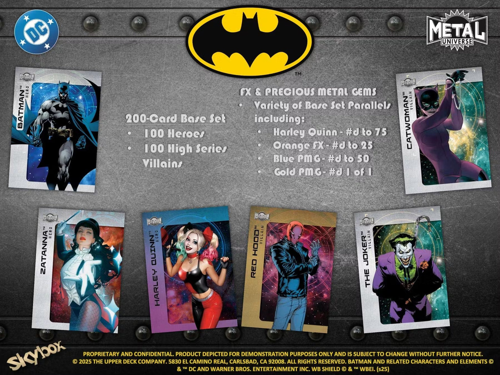 2025 Upper Deck Batman Skybox Metal Universe Hobby Trading Cards - The Ballers Bank
