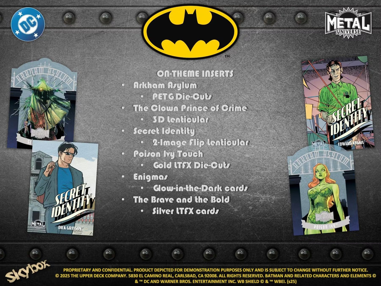 2025 Upper Deck Batman Skybox Metal Universe Hobby Trading Cards - The Ballers Bank