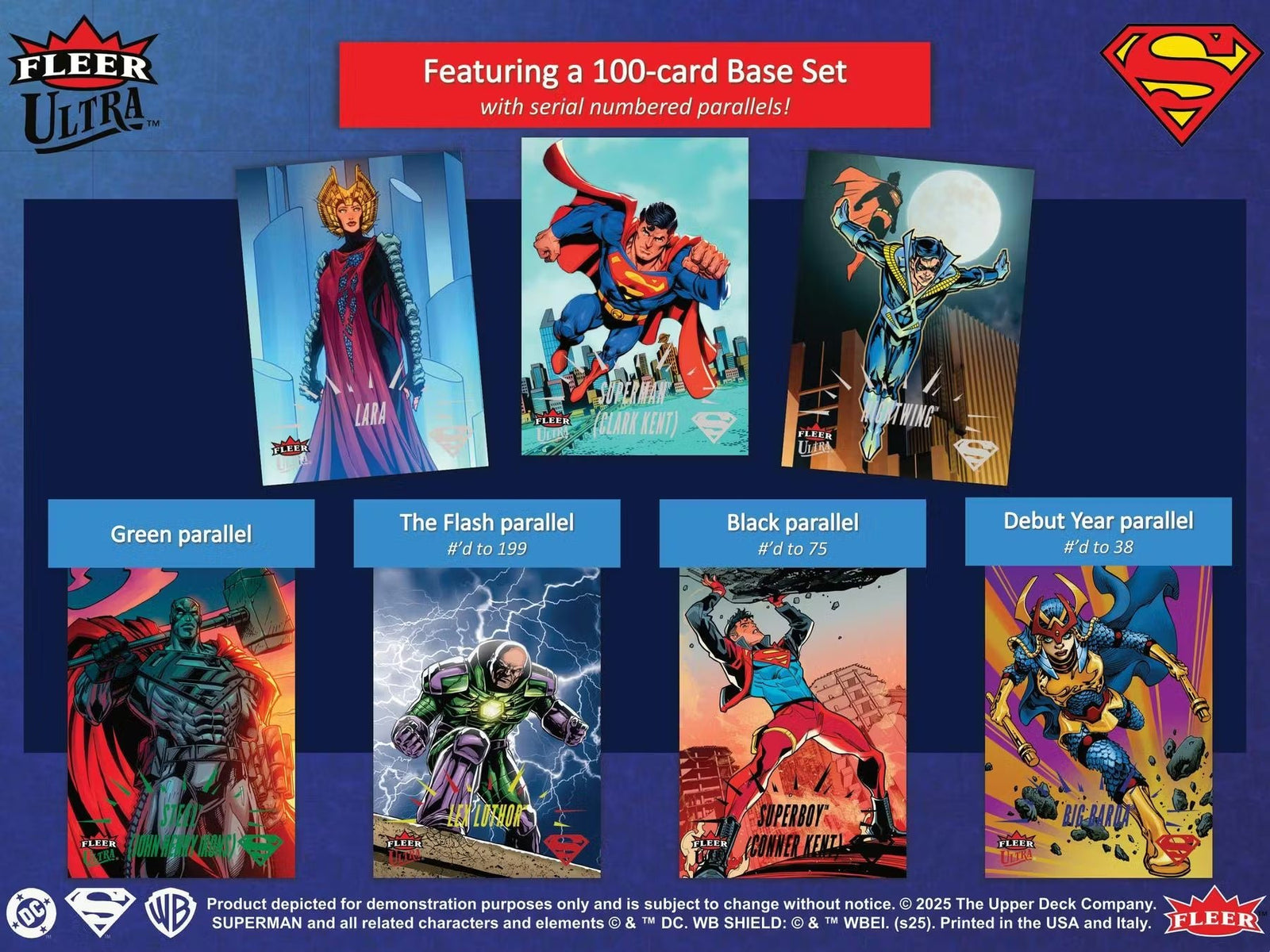 2025 Upper Deck Fleer Ultra Superman Hobby Trading Cards - The Ballers Bank