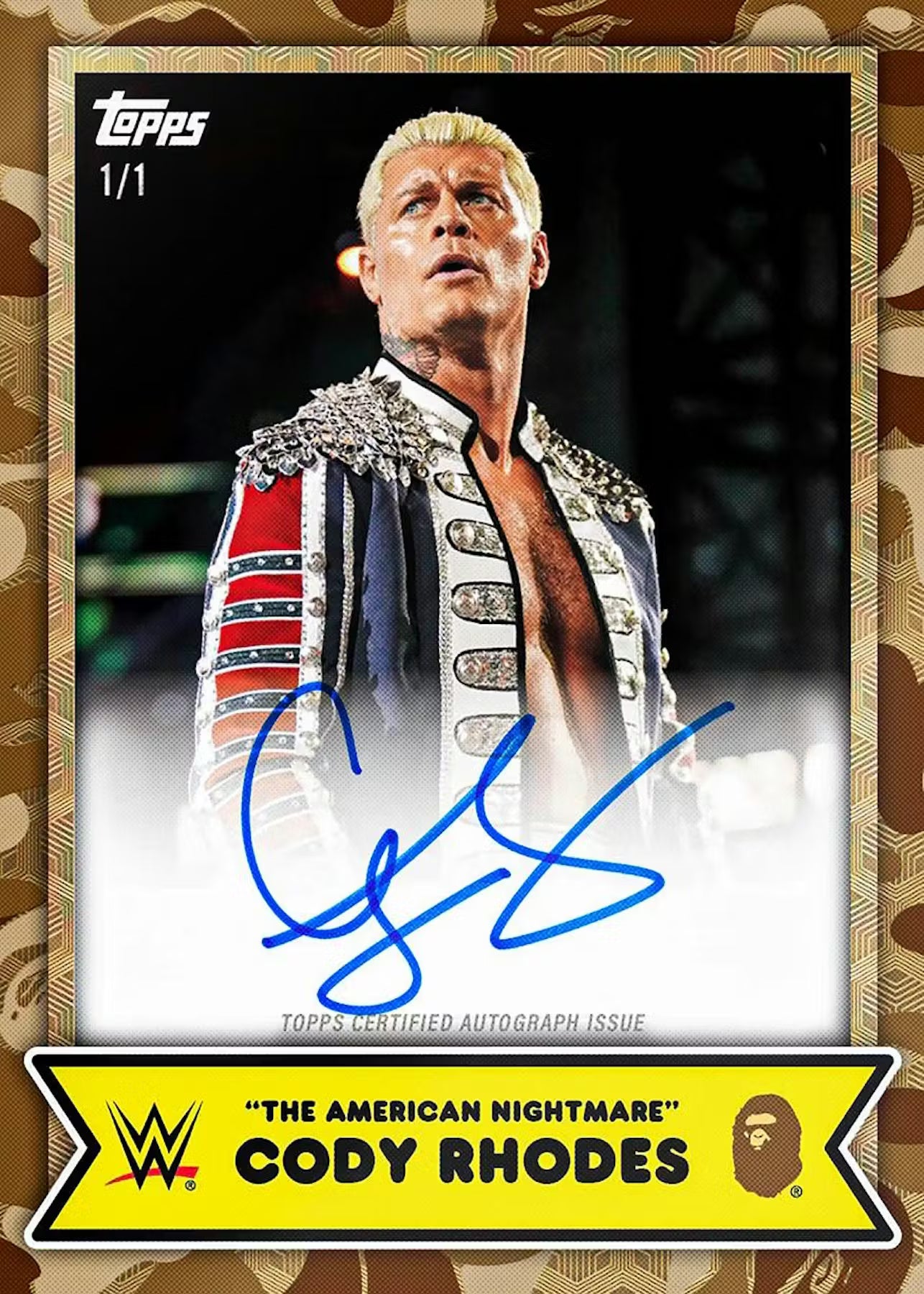 2025 Topps WWE x BAPE Wrestling Trading Cards