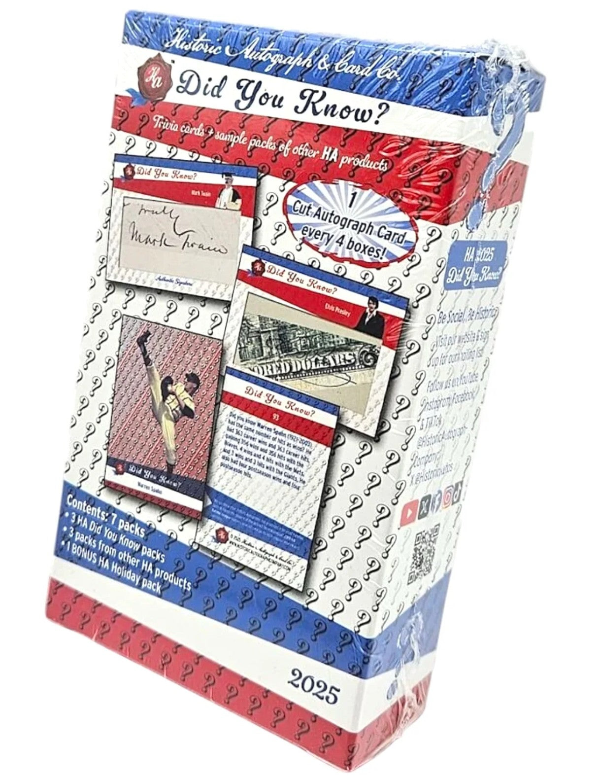 2025 Historic Autographs Did You Know Trading Cards