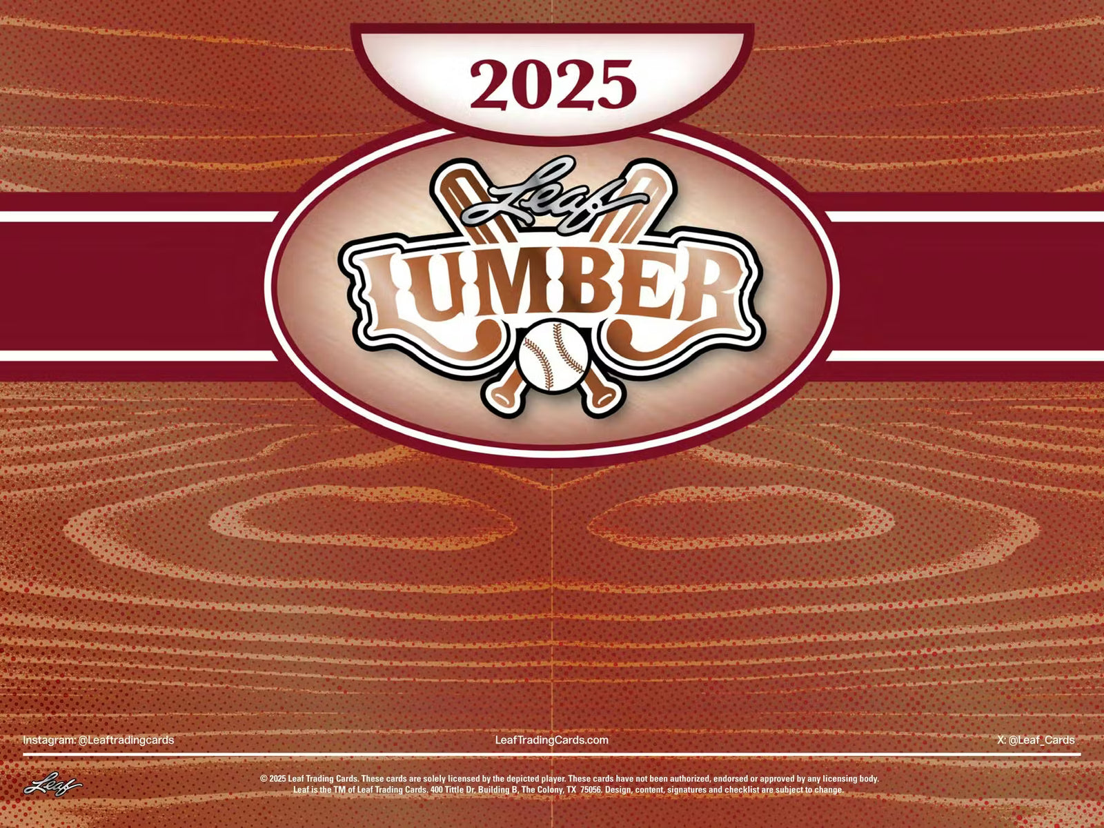 2025 Leaf Lumber Baseball Hobby Trading Cards