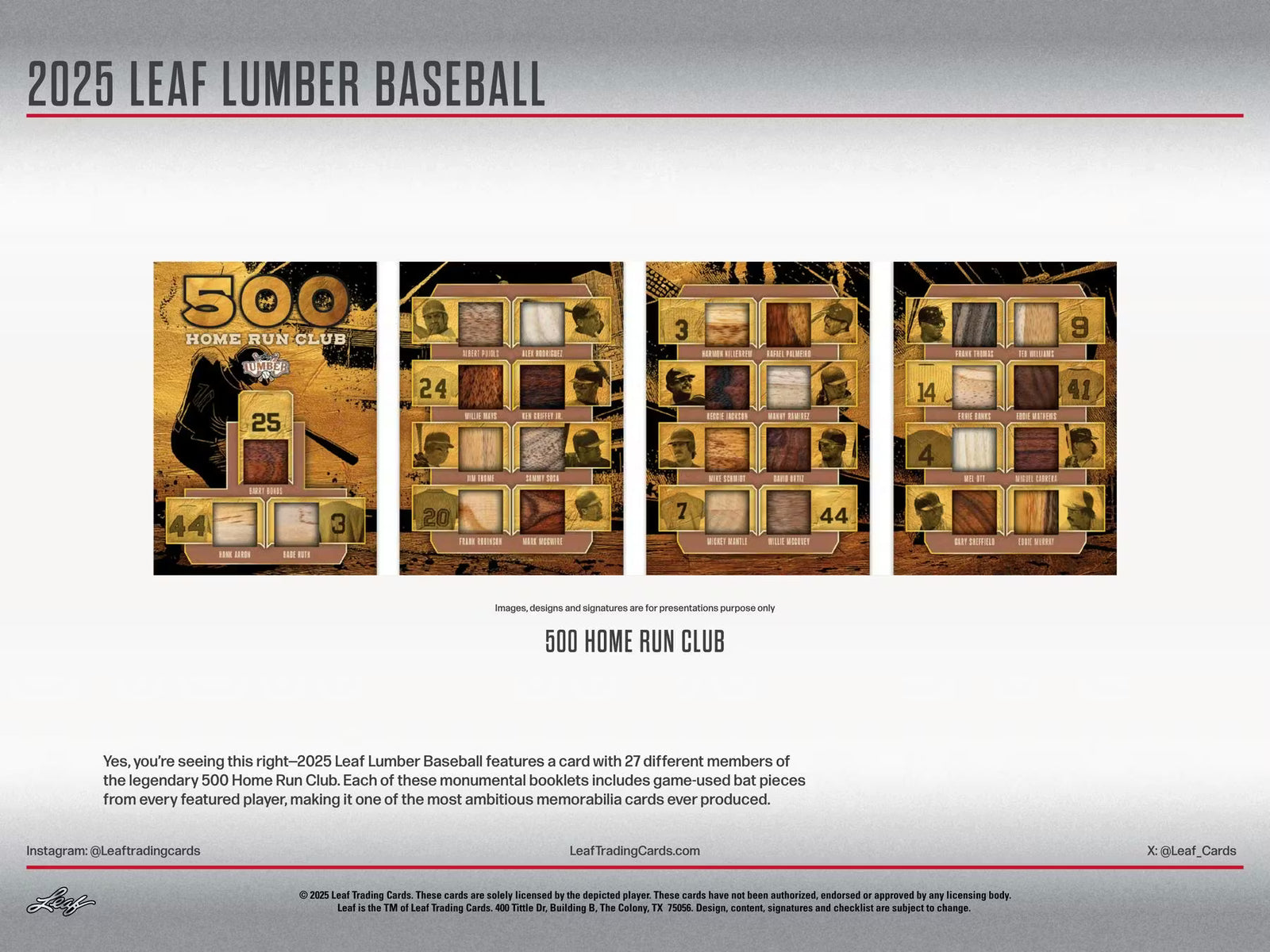 2025 Leaf Lumber Baseball Hobby Trading Cards