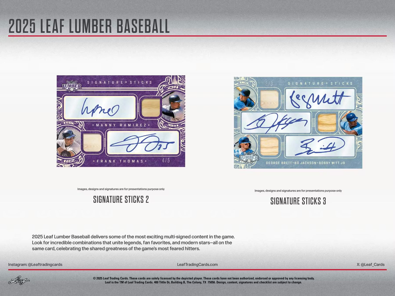 2025 Leaf Lumber Baseball Hobby Trading Cards