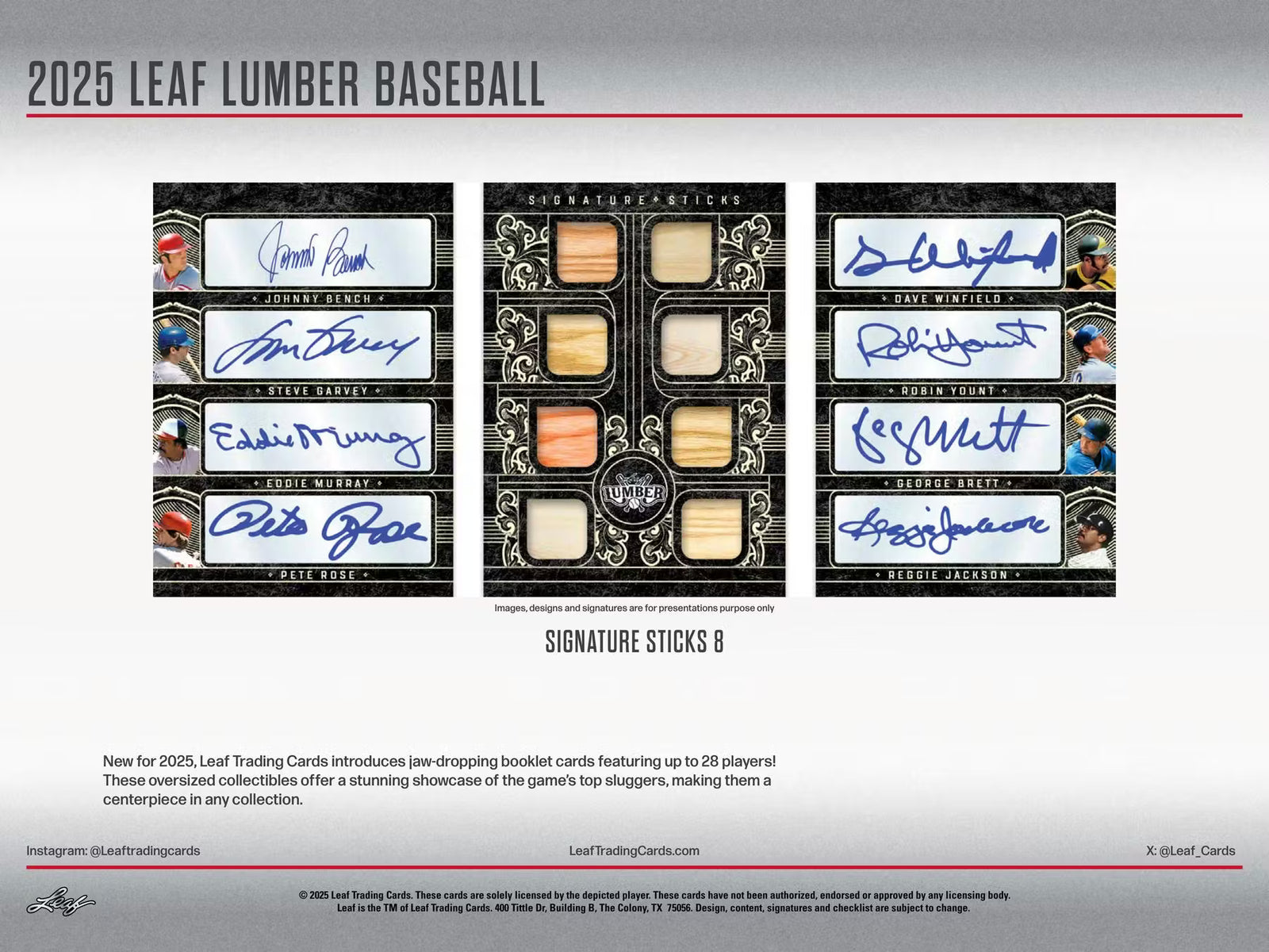 2025 Leaf Lumber Baseball Hobby Trading Cards