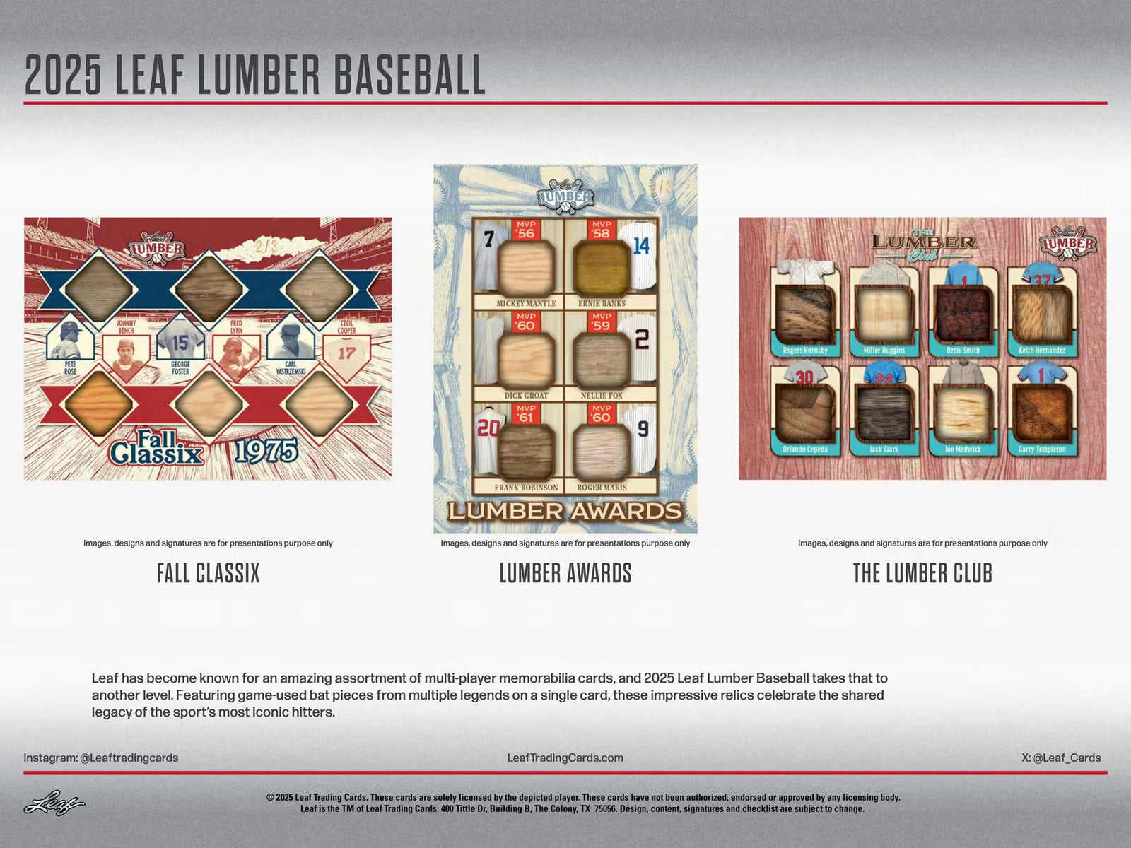 2025 Leaf Lumber Baseball Hobby Trading Cards