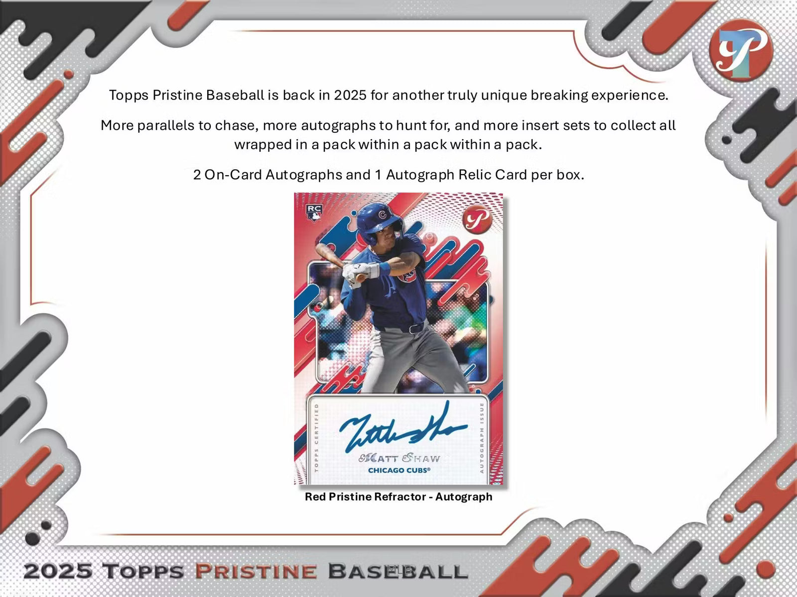 2025 Topps Pristine Baseball Hobby Trading Cards