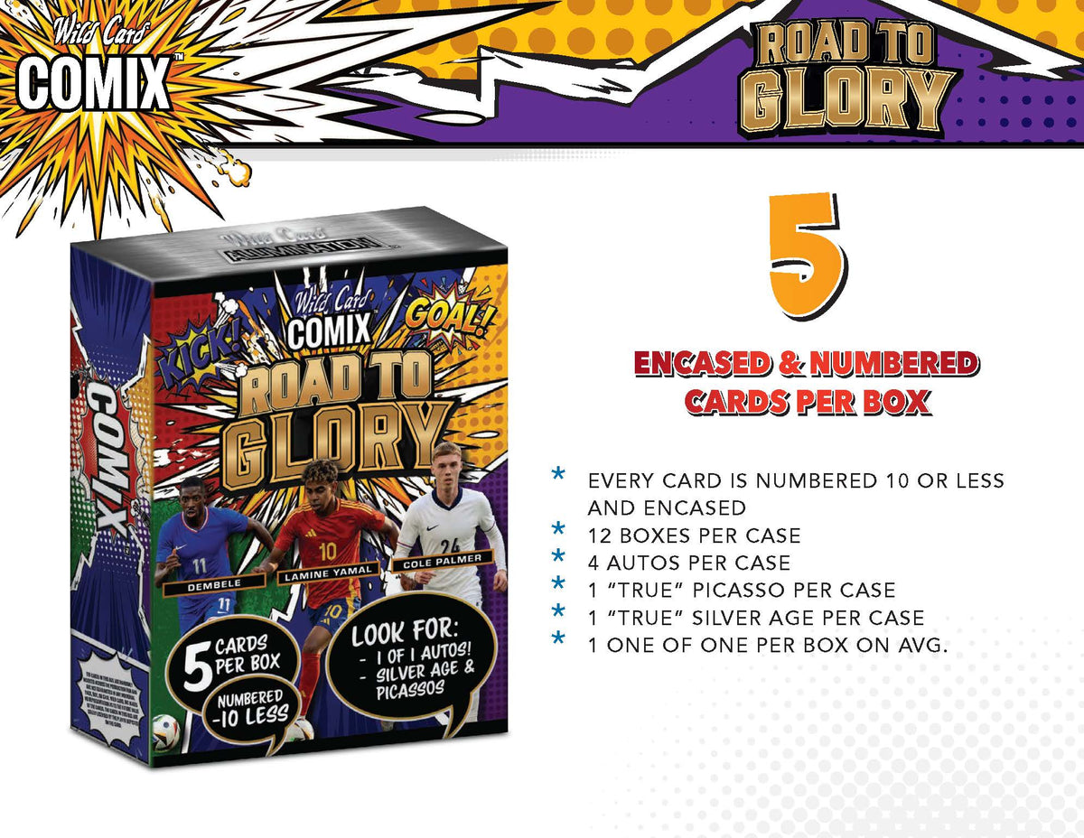 2026 Wild Card Comix Soccer Road to Glory Trading Cards LV