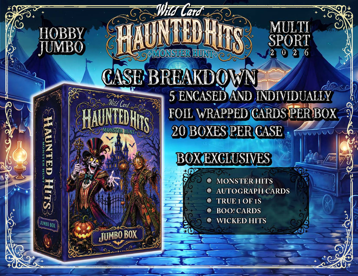 2026 Wild Card Haunted Hits Hobby Jumbo Trading Cards LV