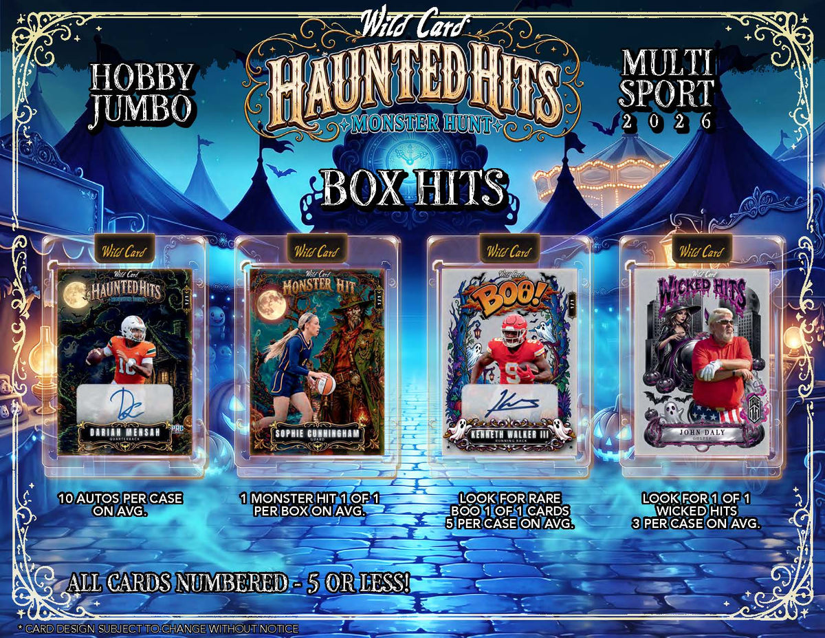 2026 Wild Card Haunted Hits Hobby Jumbo Trading Cards LV