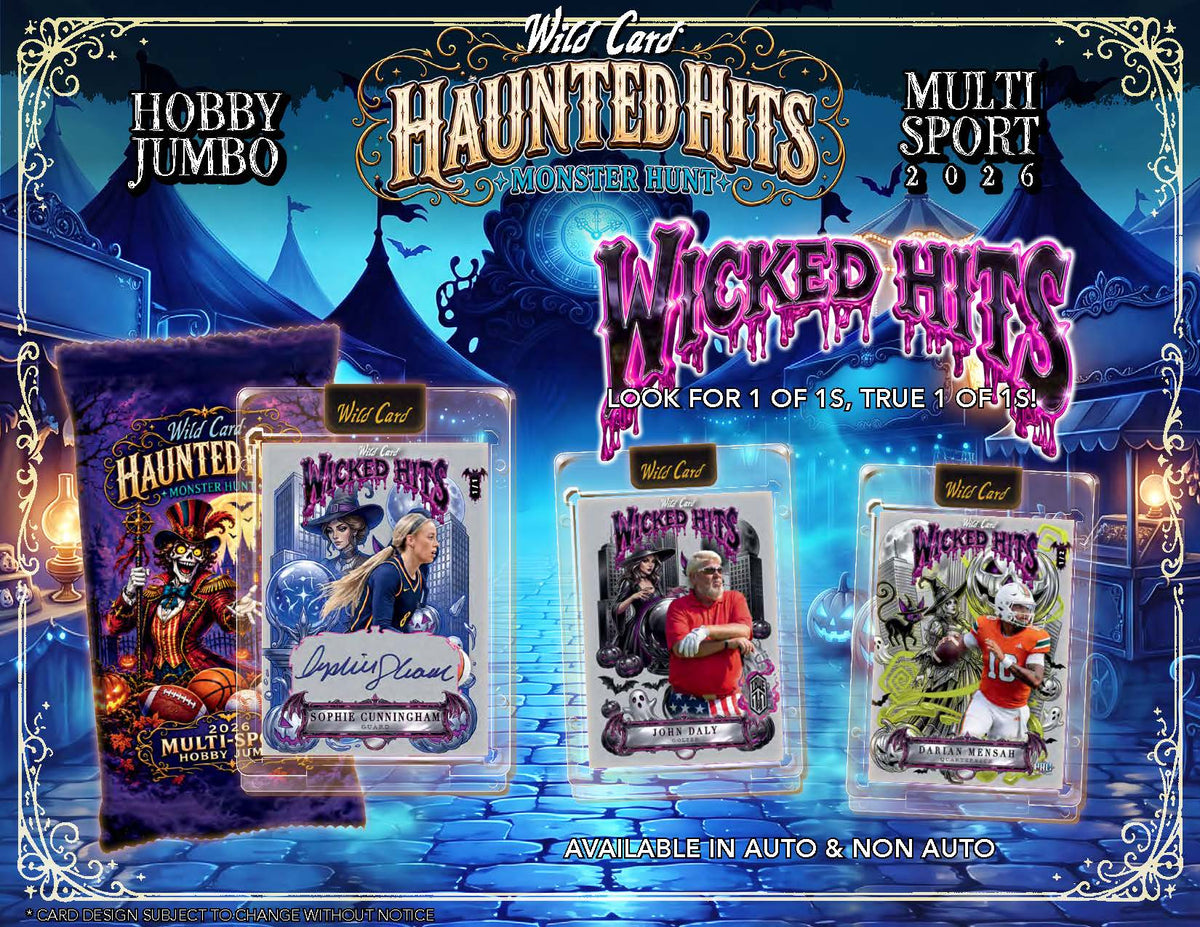 2026 Wild Card Haunted Hits Hobby Jumbo Trading Cards LV