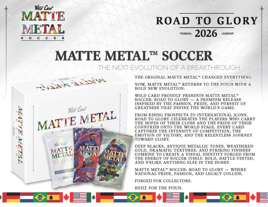 2026 Wild Card Matte Metal Soccer Road to Glory Trading Cards LV