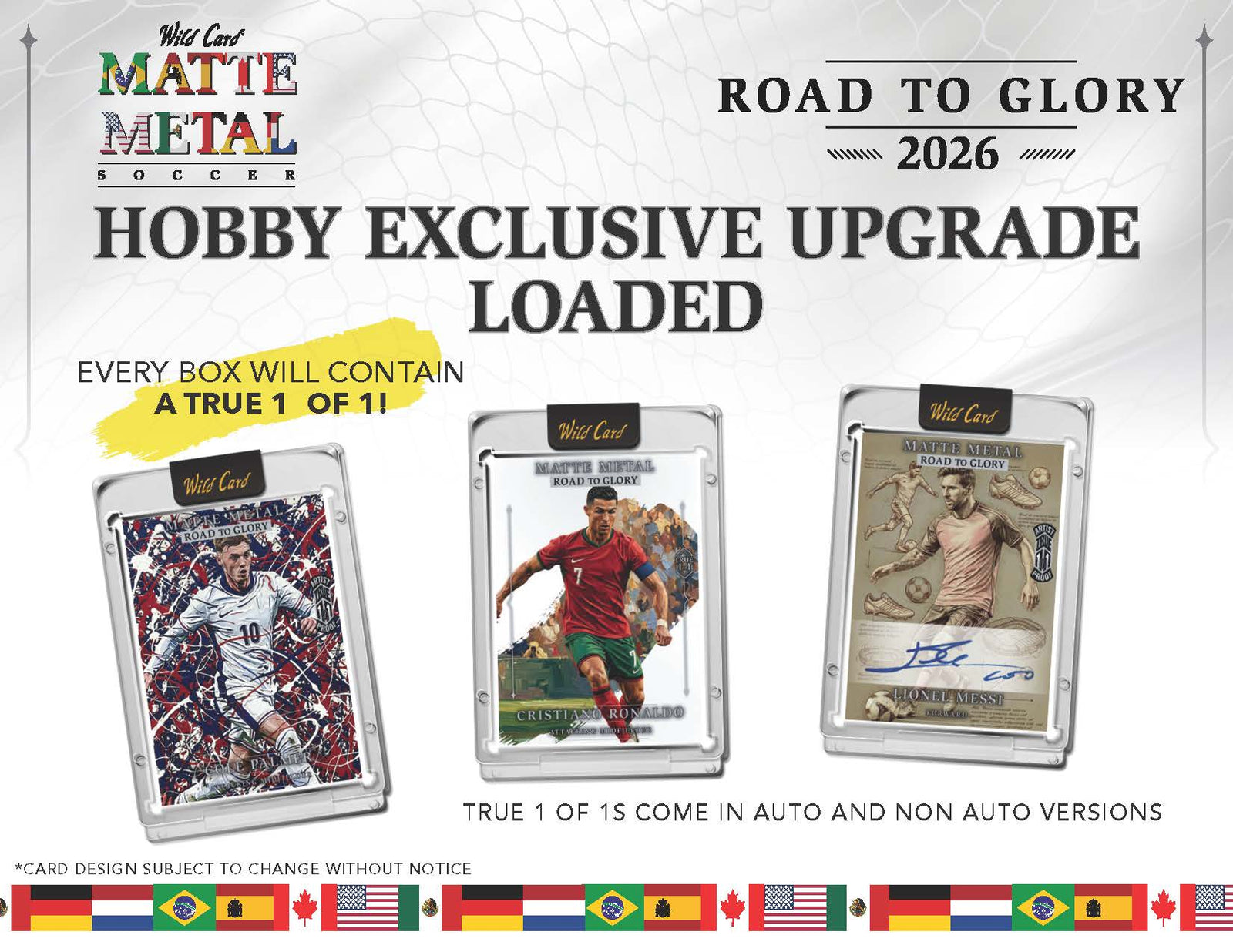 2026 Wild Card Matte Metal Soccer Road to Glory Trading Cards LV