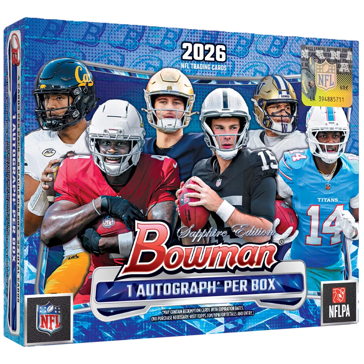 2026 Topps Bowman Football Sapphire Edition Trading Cards
