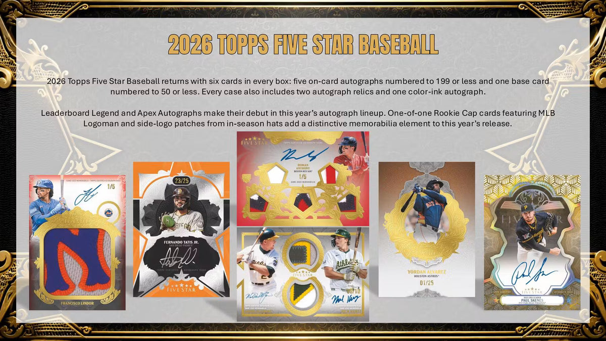 2026 Topps Five Star Baseball Hobby Trading Cards