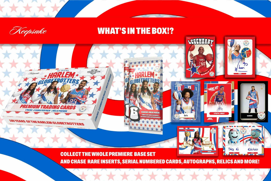 2026 Keepsake Harlem Globetrotters 100th Anniversary Premiere Breaker Edition 10 Box Case
