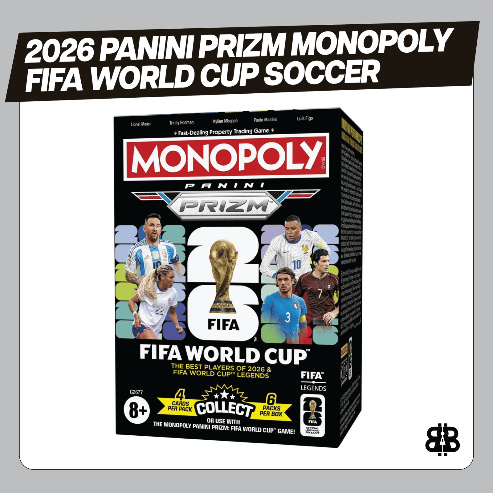 2026 Panini Prizm Monopoly FIFA World Cup Soccer Blaster Trading Cards LV - The Ballers Bank