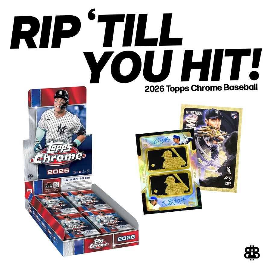 2026 Topps Chrome Baseball Rip Til You Hit - Gold Logoman + SuperFractor