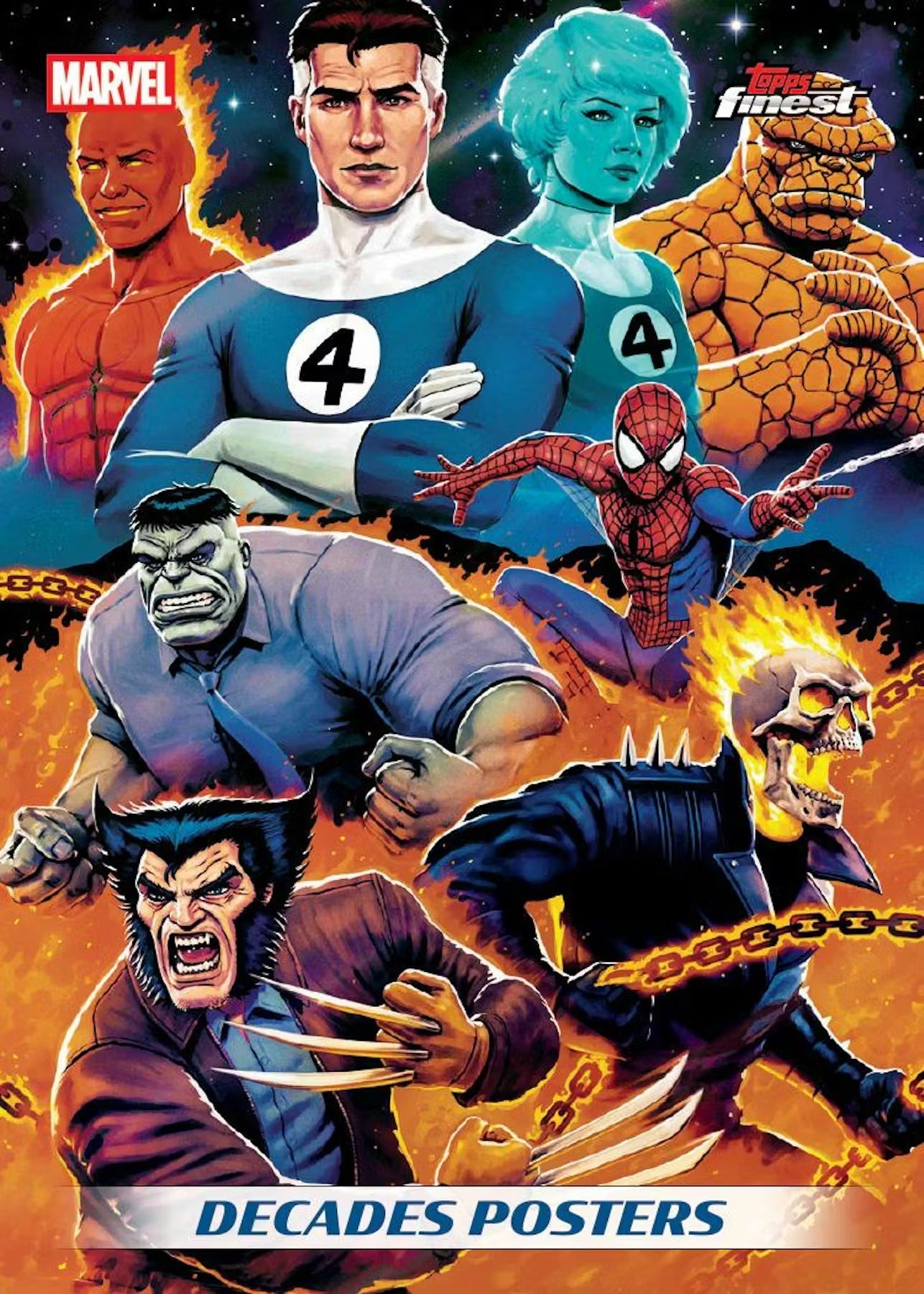 2026 Topps Finest Fantastic Four Hobby Trading Cards - The Ballers Bank