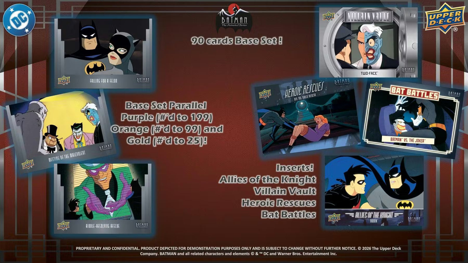 2026 Upper Deck Batman The Animated Series Hobby Trading Cards - The Ballers Bank