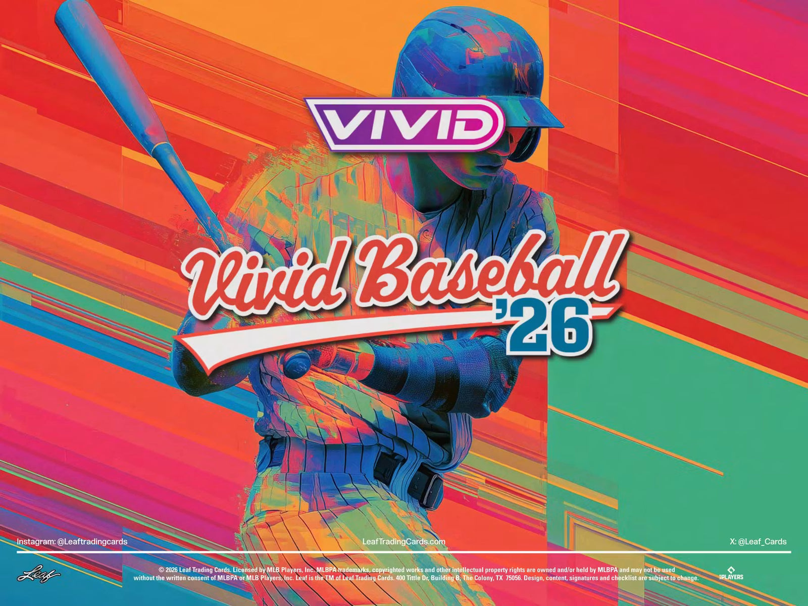 2026 Leaf Vivid Baseball Hobby Trading Cards