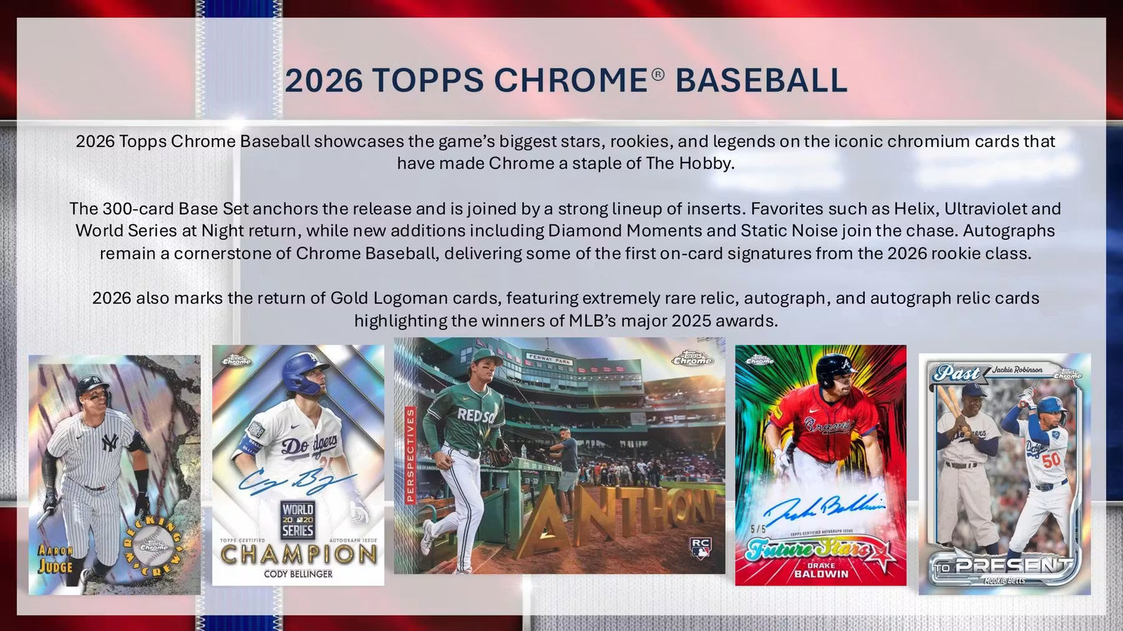 2026 Topps Chrome Baseball Mega Trading Cards