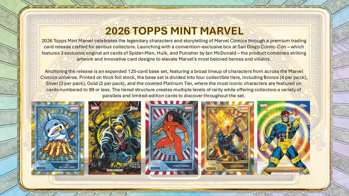 2026 Topps Mint Marvel Hobby Trading Cards
