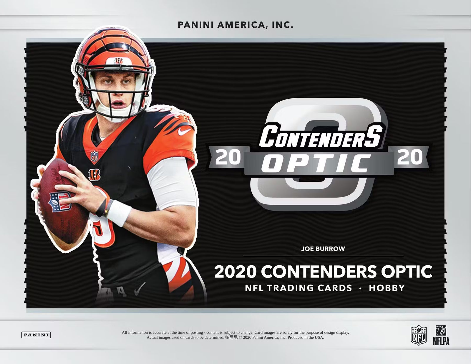 2020 Panini Contenders Optic Football Hobby Trading Cards