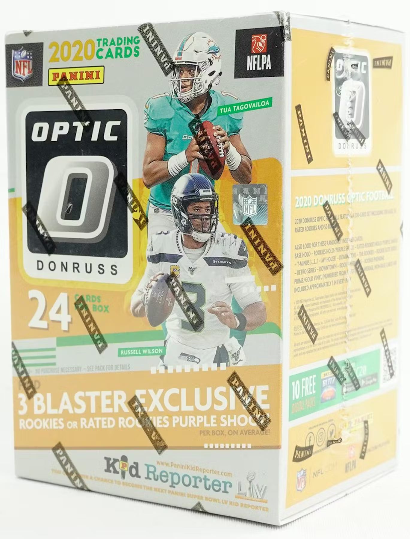2020 Panini Donruss Optic Football Blaster Trading Cards Purple