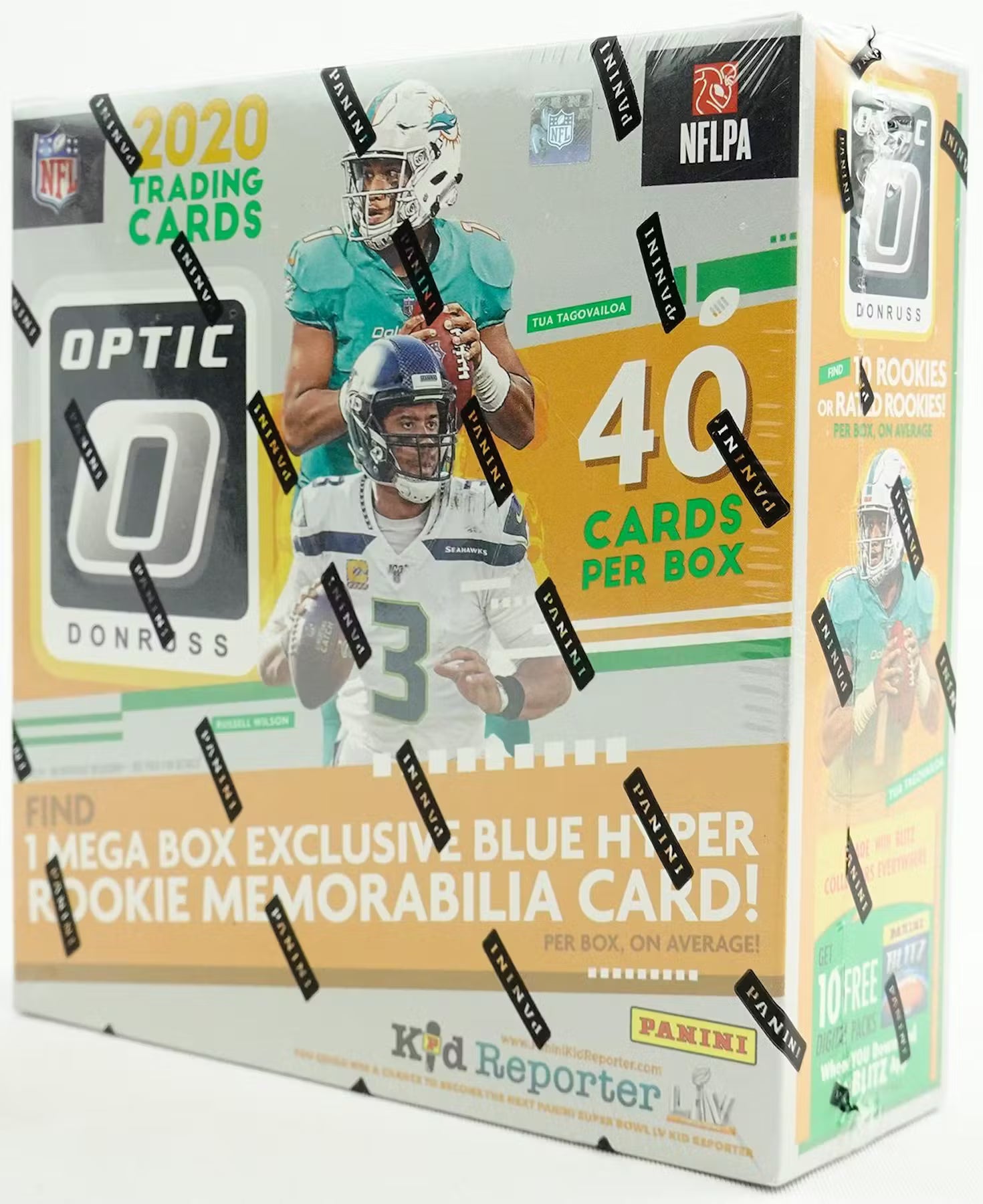 2020 Panini Donruss Optic Football Mega Blue Hyper Trading Cards