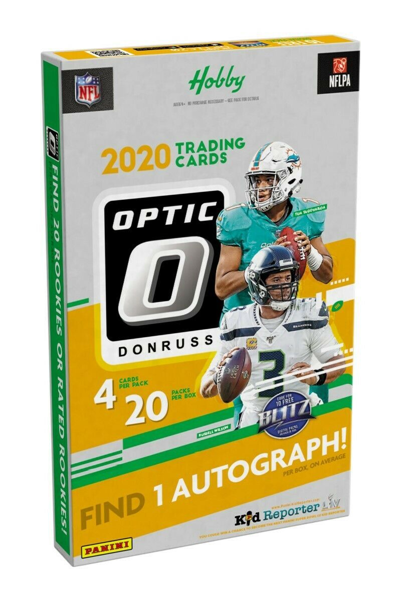 2020 Panini Donruss Optic Football Hobby Trading Cards