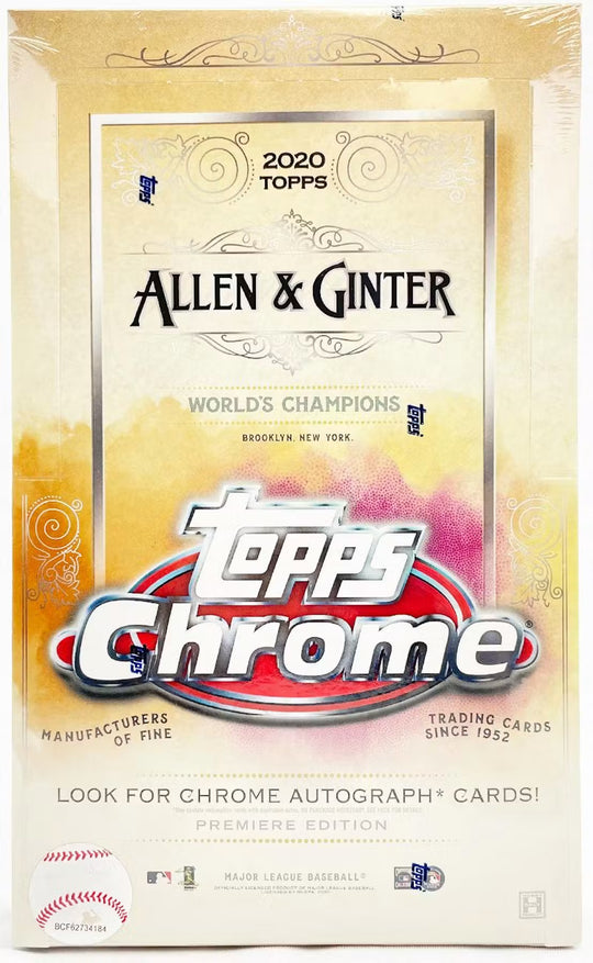 2020 Topps Chrome Allen & Ginter Baseball Hobby Trading Cards
