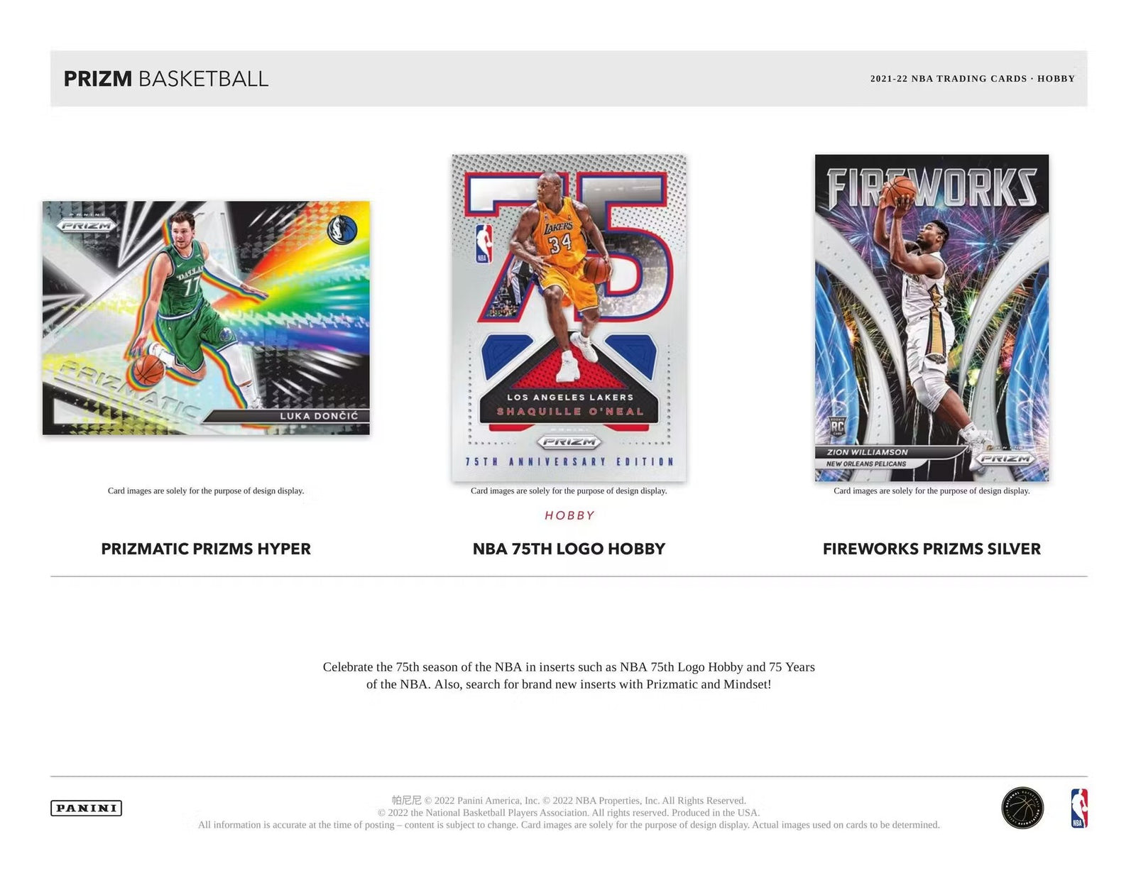 2021-22 Panini Prizm Basketball FOTL Trading Cards