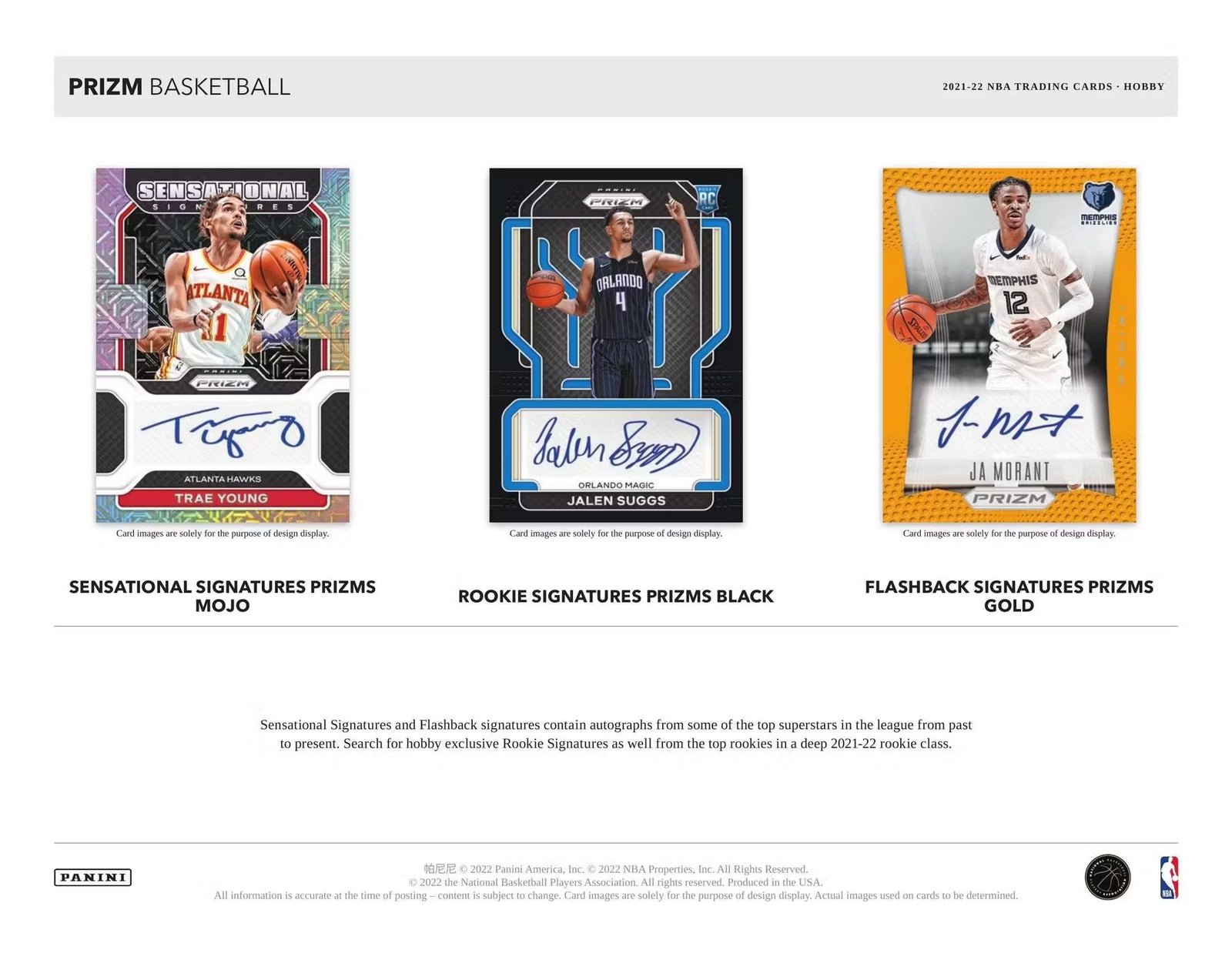 2021-22 Panini Prizm Basketball Hobby Trading Cards