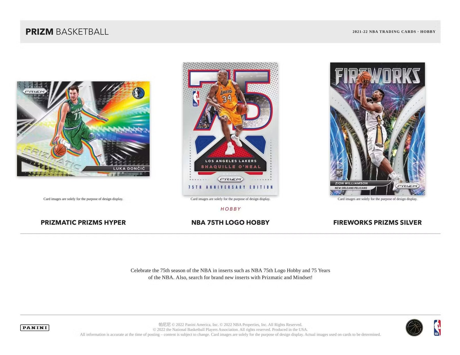 2021-22 Panini Prizm Basketball Hobby Trading Cards