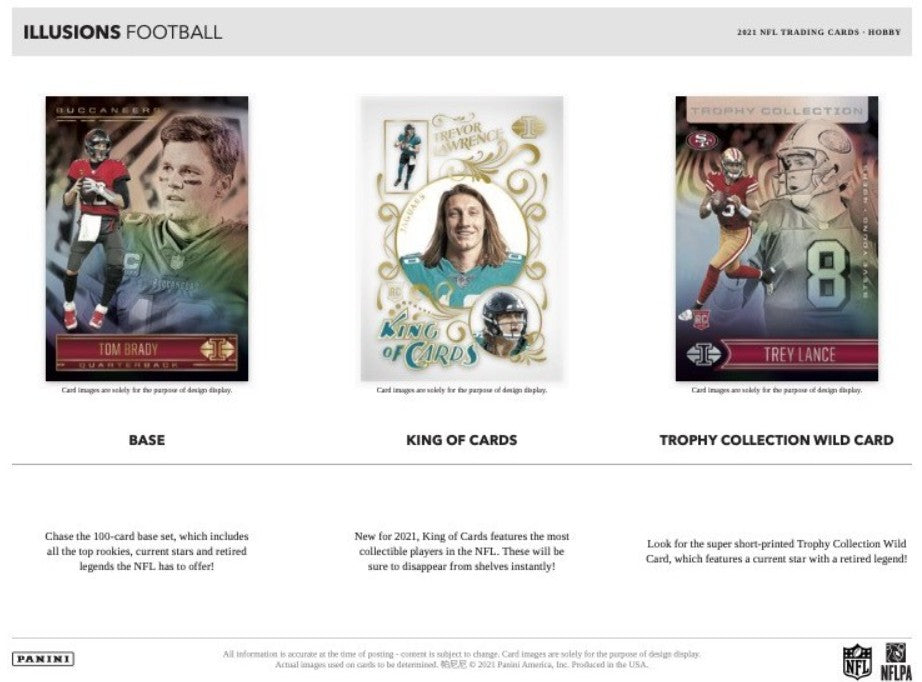 2021 Panini Illusions Football Hobby Trading Cards