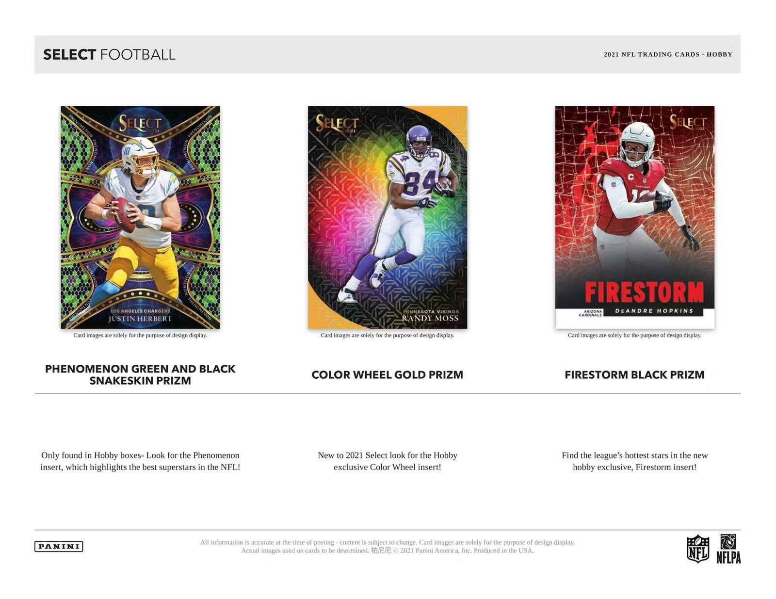 2021 Panini Select Football Hobby Trading Cards