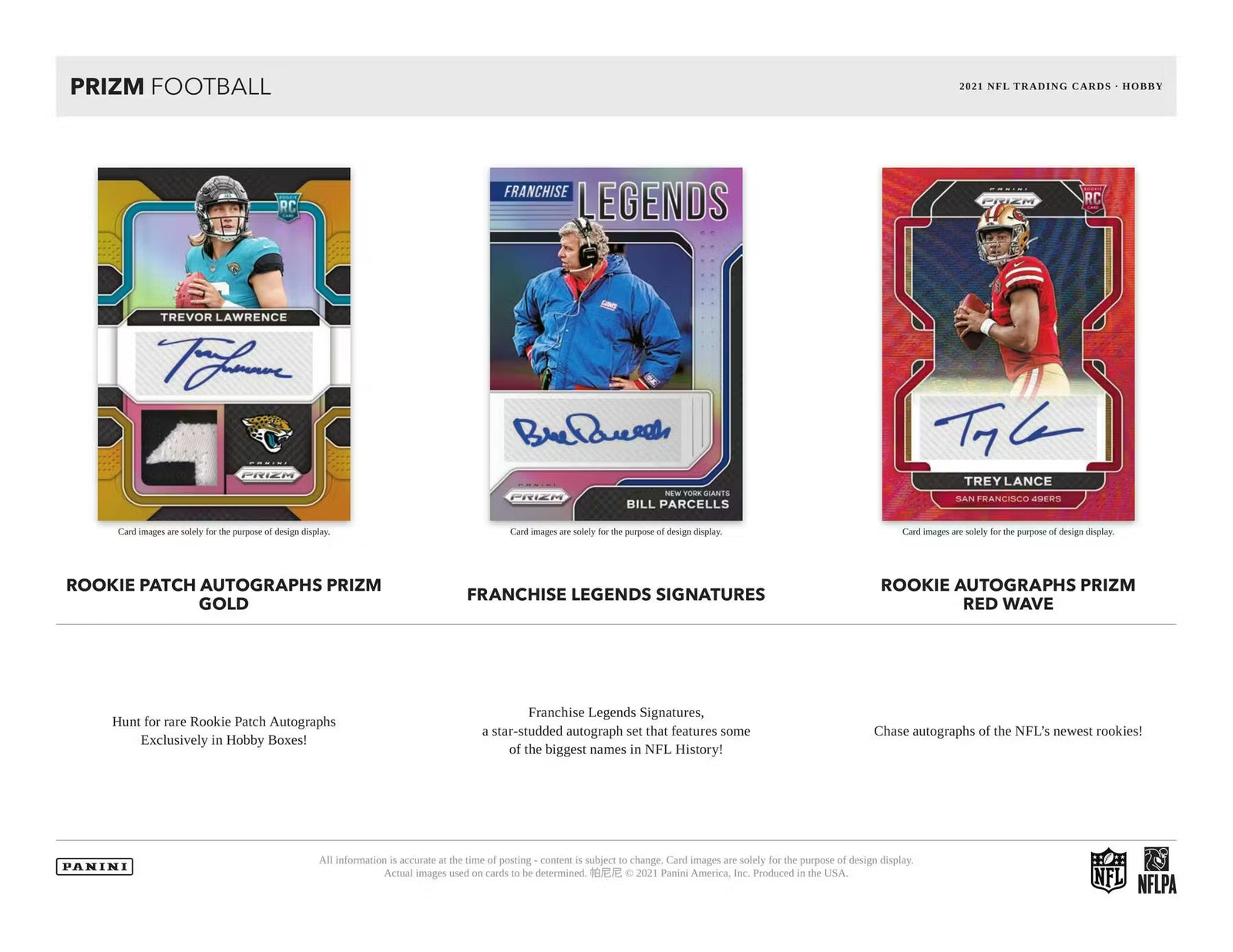 2021 Panini Prizm Football Hobby Trading Cards