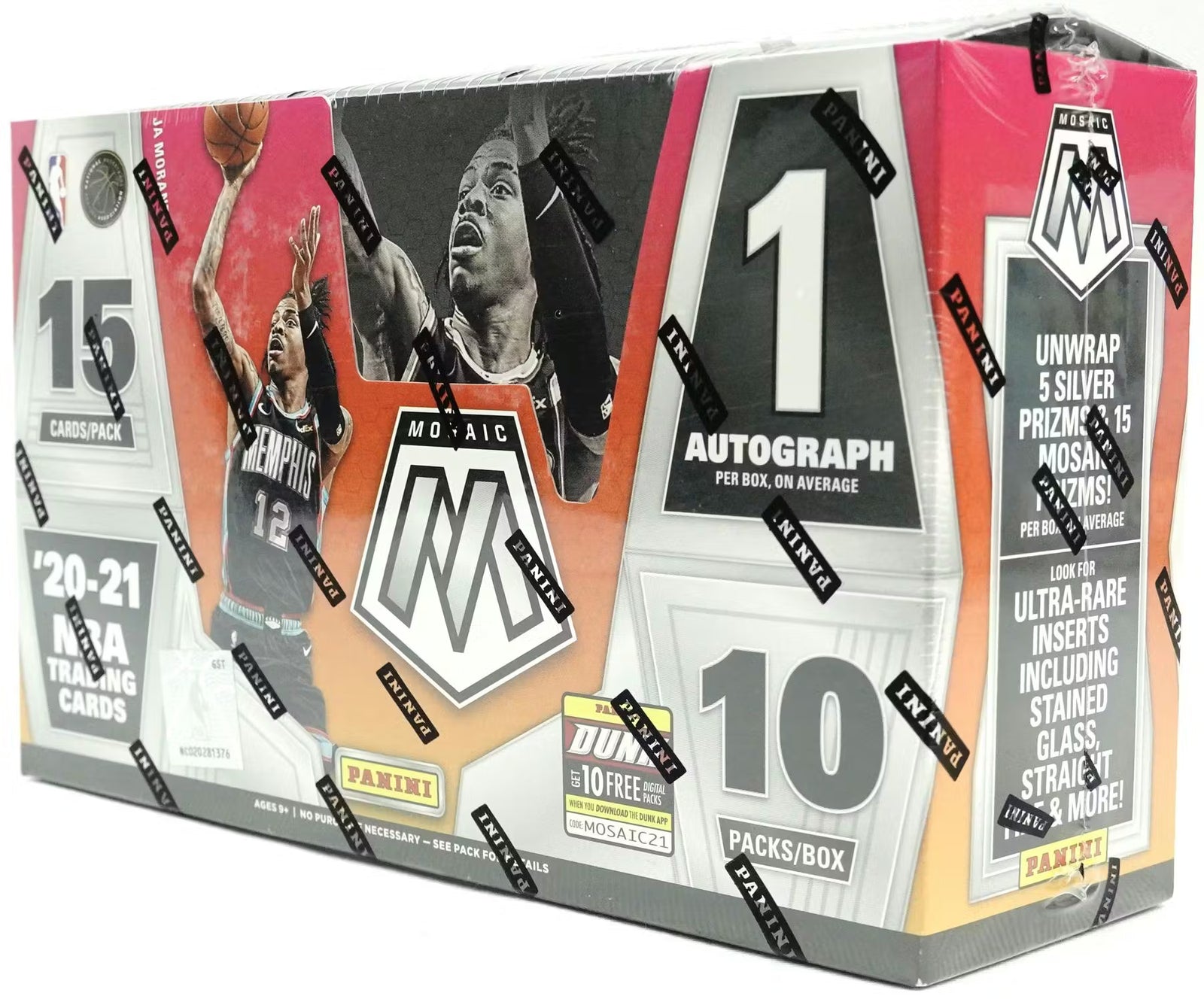 2020-21 Panini Mosaic Basketball Hobby Trading Cards