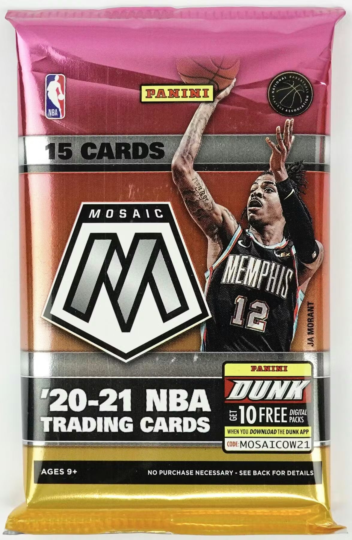2020-21 Panini Mosaic Basketball Hobby Trading Cards